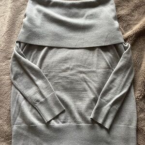 Wifred Croquis Off Shoulder Wool Bend Sweater